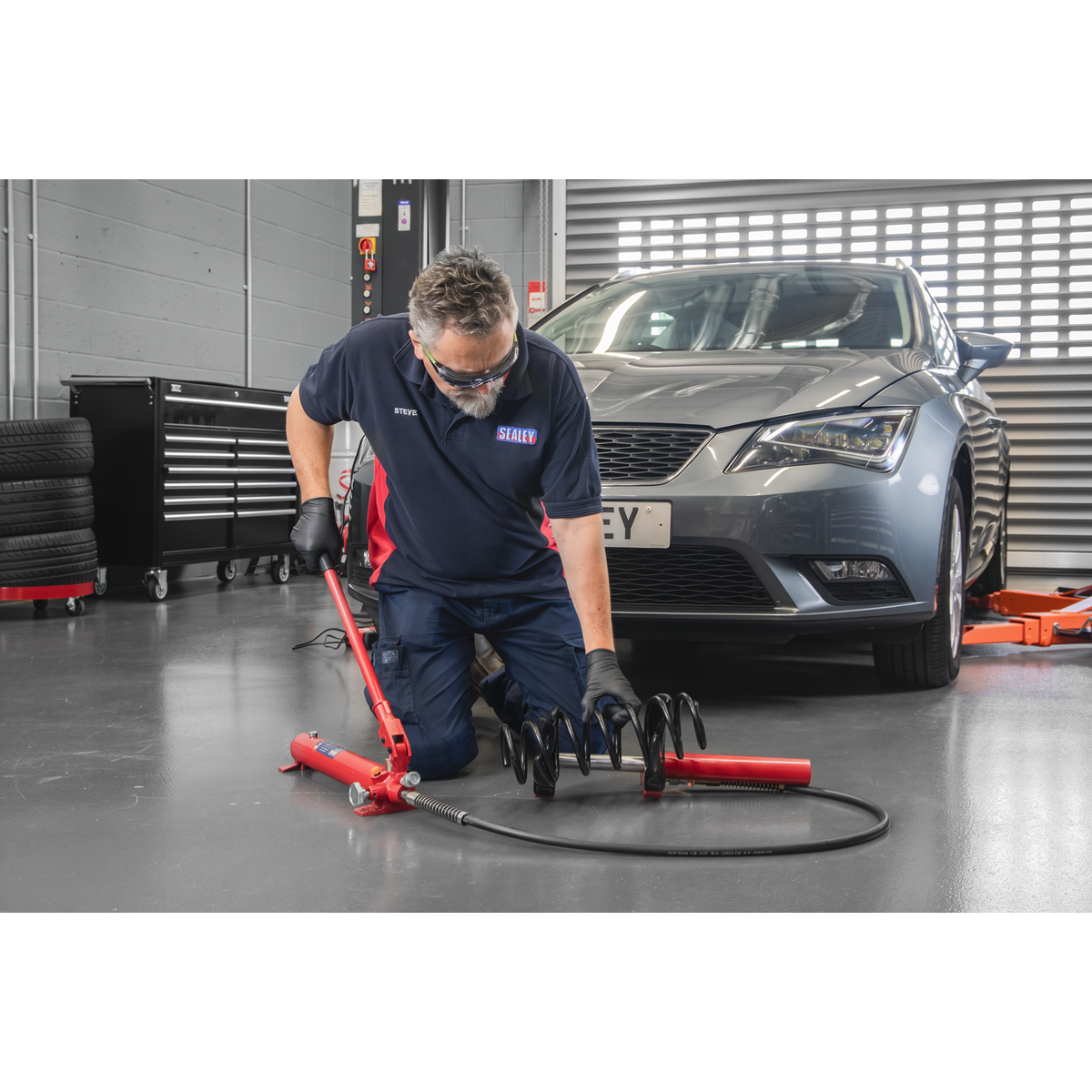 Hydraulic Coil Spring Compressor 1000kg VS7011