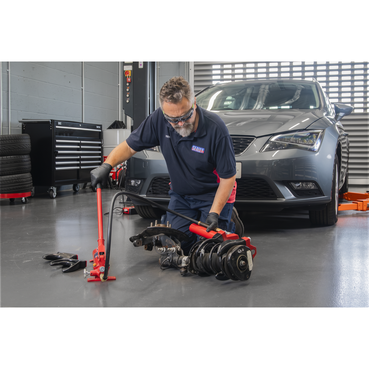 Hydraulic Coil Spring Compressor 1000kg VS7011