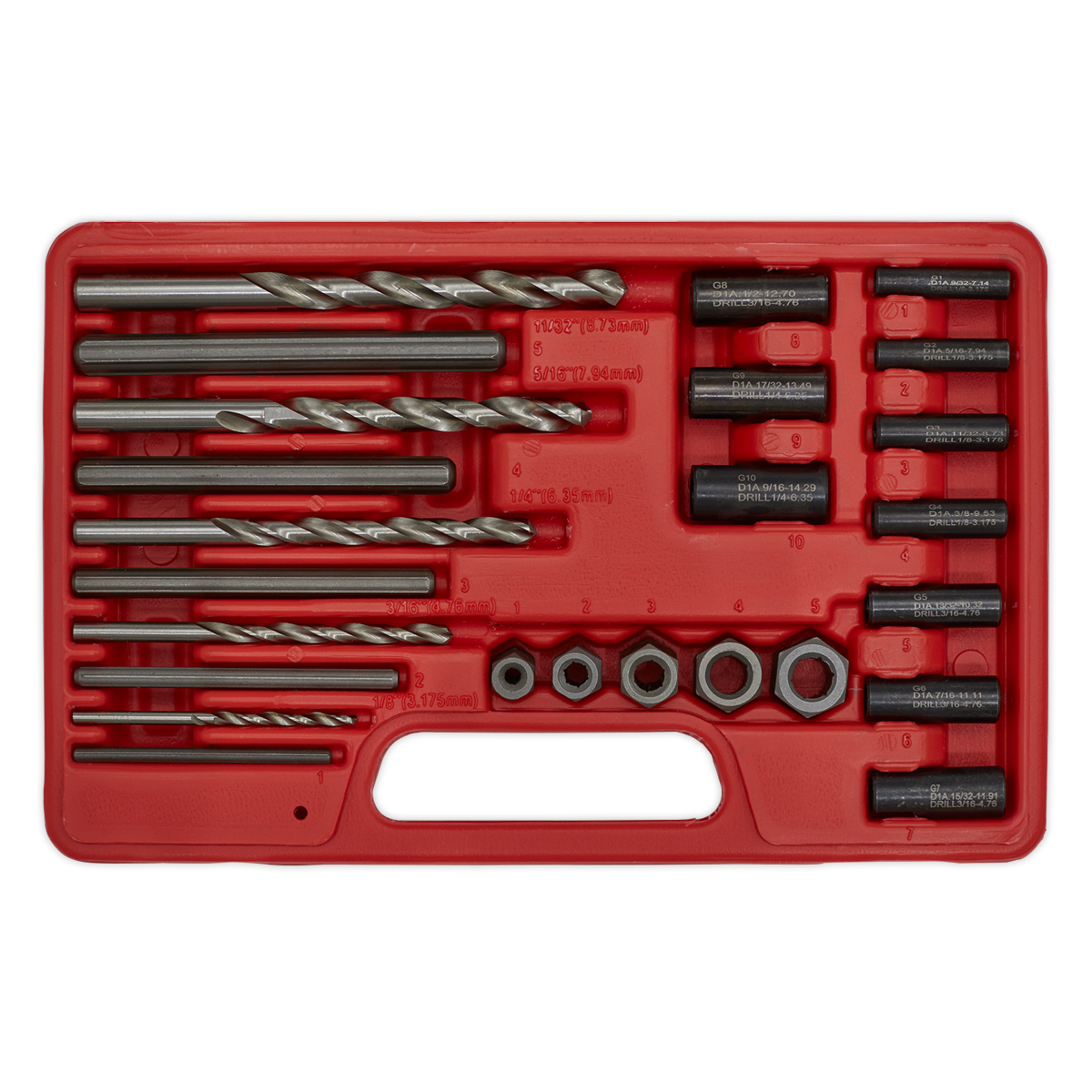 Stud Extractor Set 25pc VS7233
