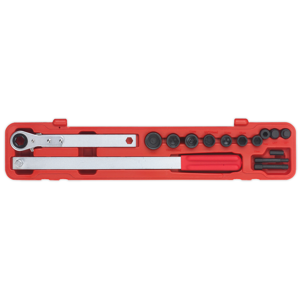 Ratchet Action Auxiliary Belt Tension Tool Kit VS784