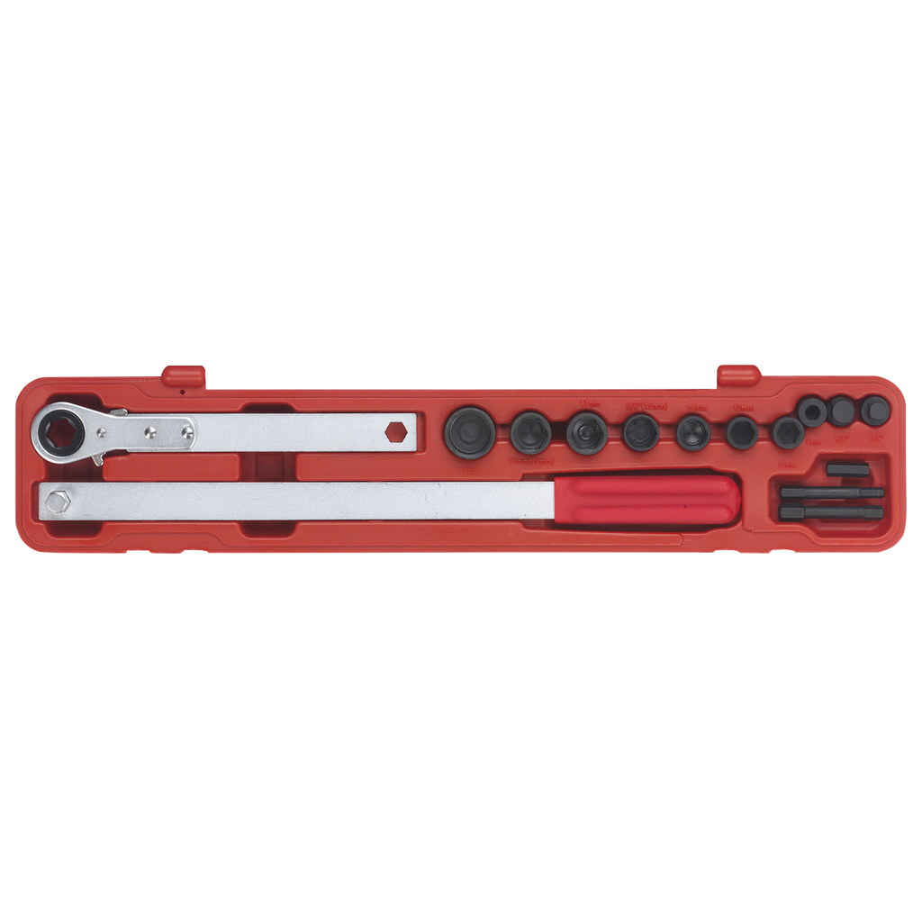 Ratchet Action Auxiliary Belt Tension Tool Kit VS784
