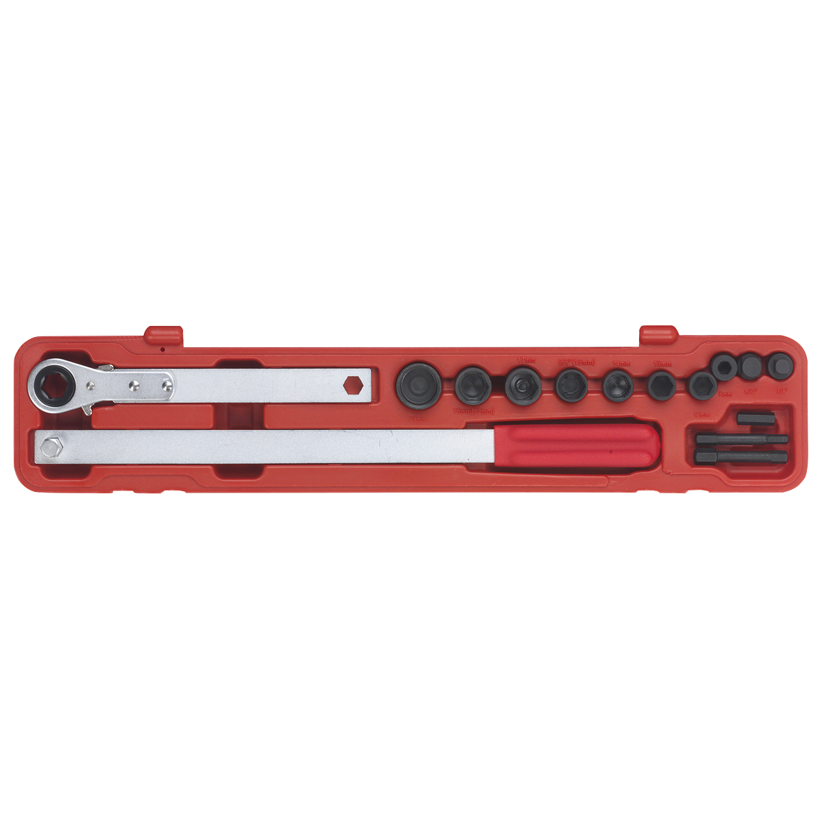 Ratchet Action Auxiliary Belt Tension Tool Kit VS784