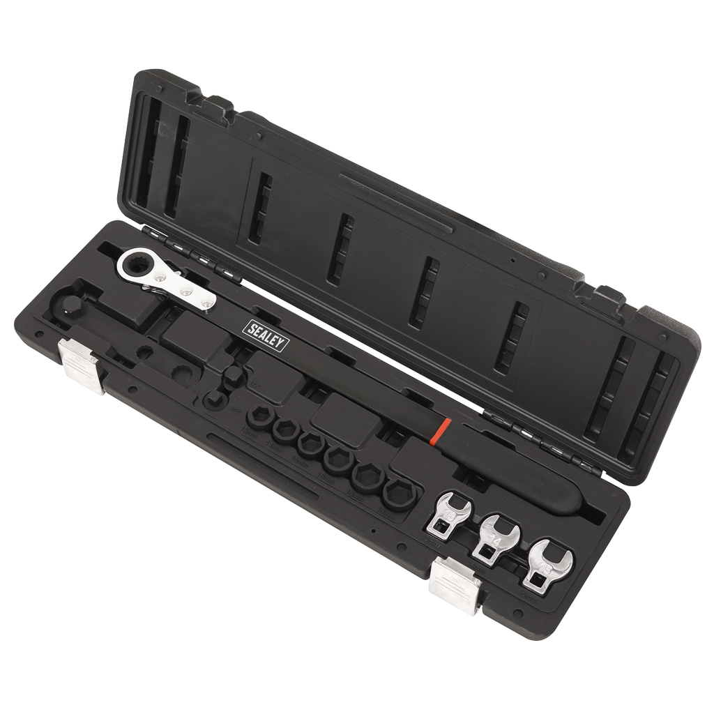 Extended Reach Ratchet Action Auxiliary Belt Tension Tool Kit VS791