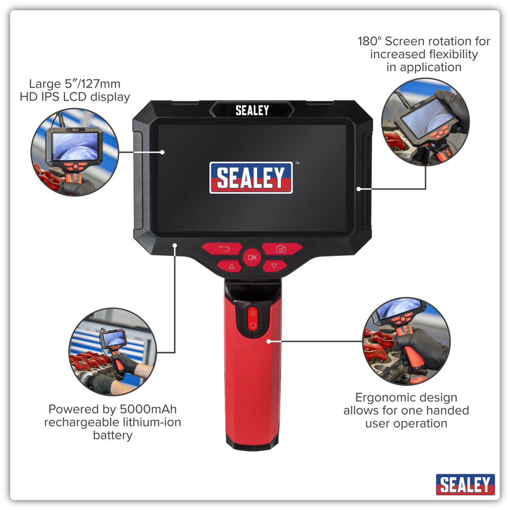 Video Borescope 3.9mm Camera & 5" Screen VS8117
