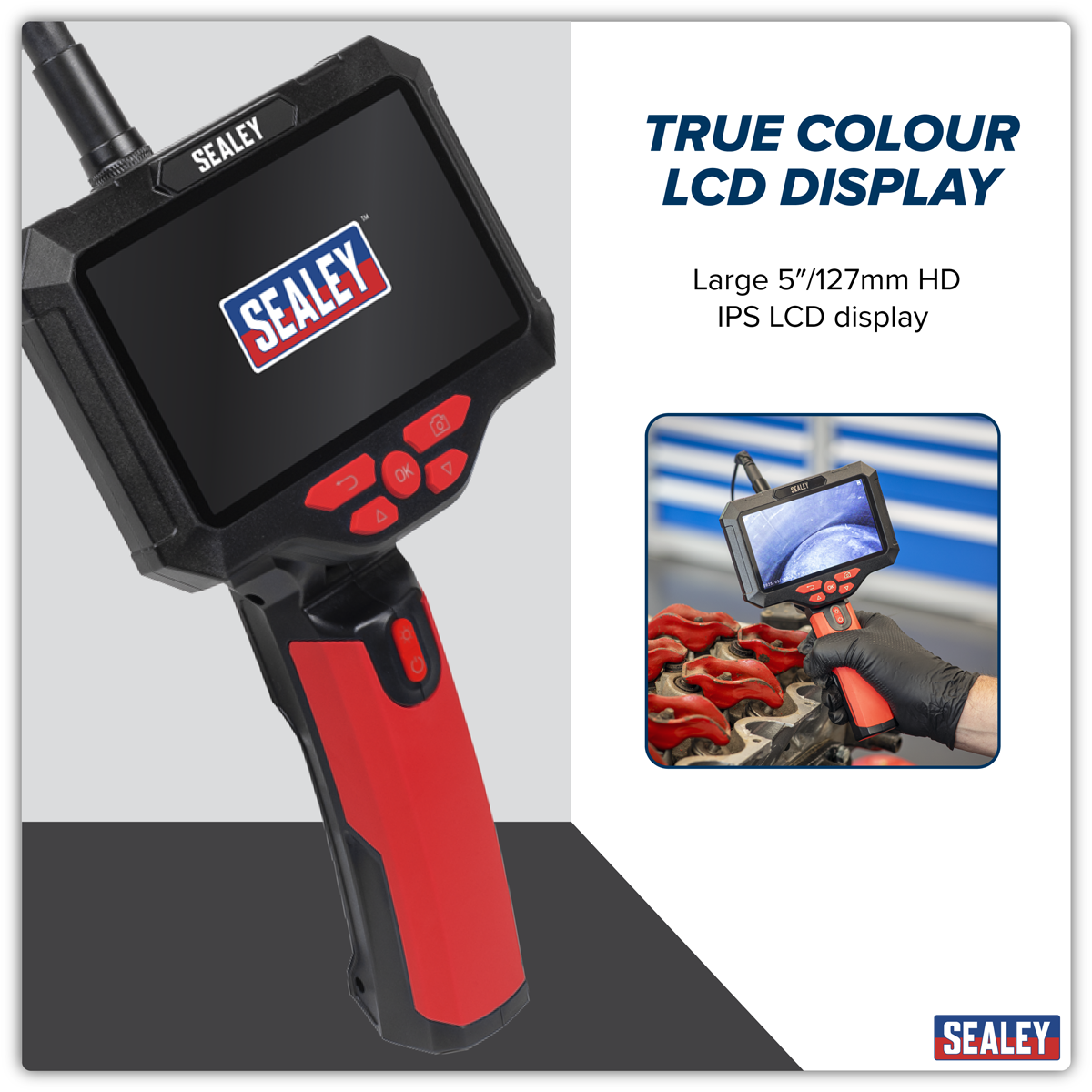 Video Borescope 5.5mm Camera Dual Lens & 5" Screen VS8118