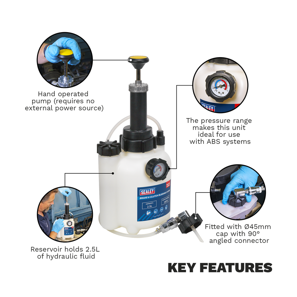 Brake & Clutch Bleeding System 2.5L VS820