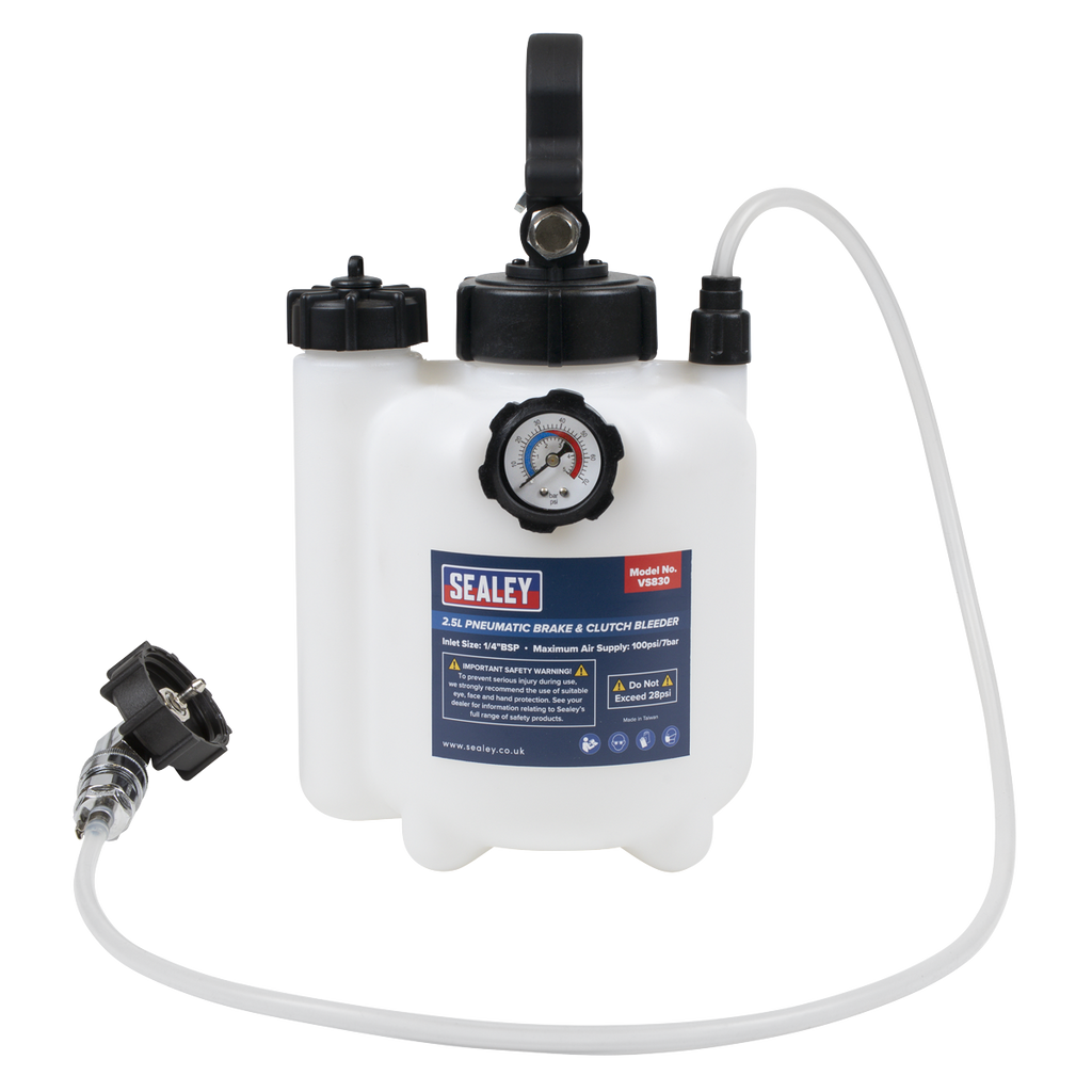 Pneumatic Brake & Clutch Bleeder 2.5L VS830
