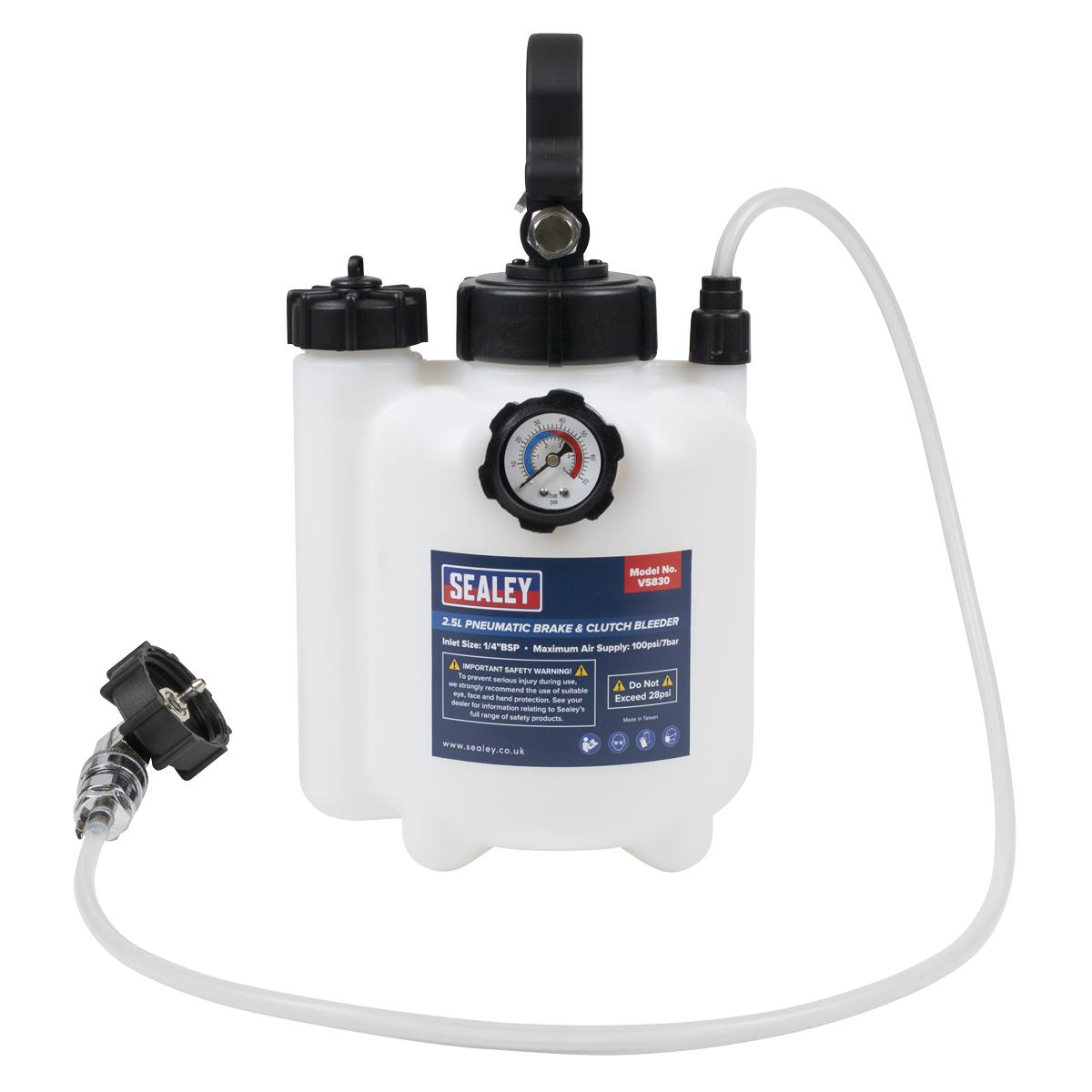 Pneumatic Brake & Clutch Bleeder 2.5L VS830