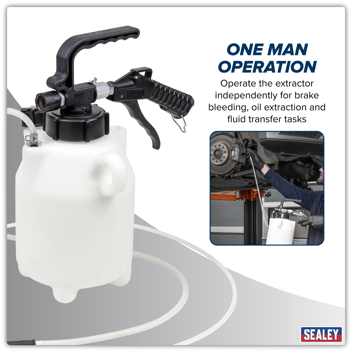 Pneumatic Fluid Extractor/Brake Bleeder 2.5L VS835