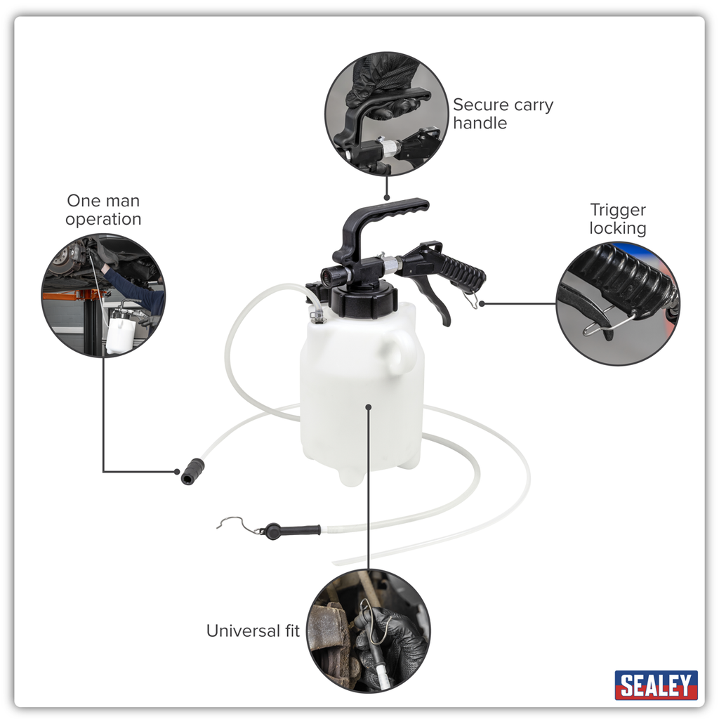 Pneumatic Fluid Extractor/Brake Bleeder 2.5L VS835