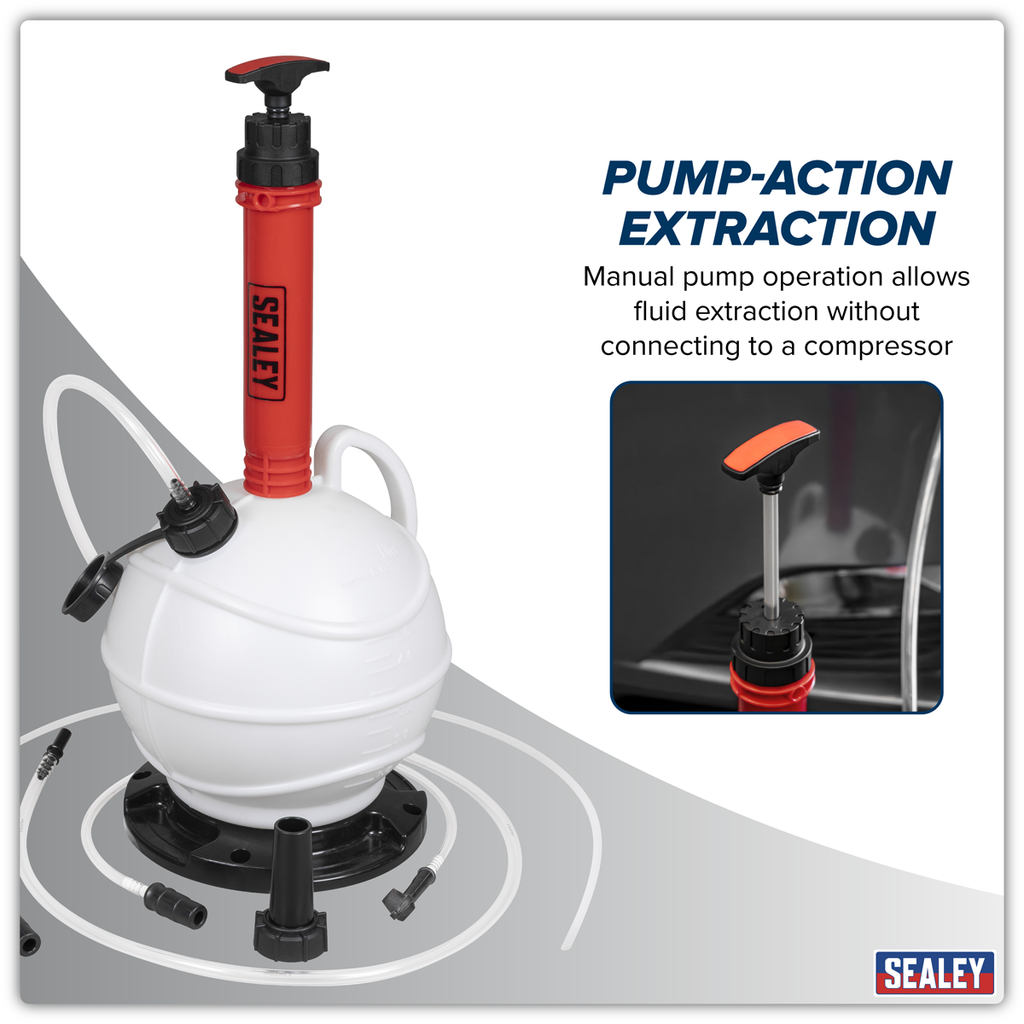 Manual Vacuum Brake & Fluid Extractor Pump 6L VS836