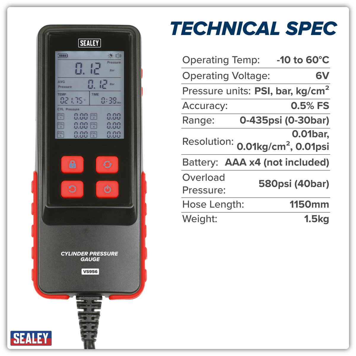 Digital Compression Test Kit 10pc VS956