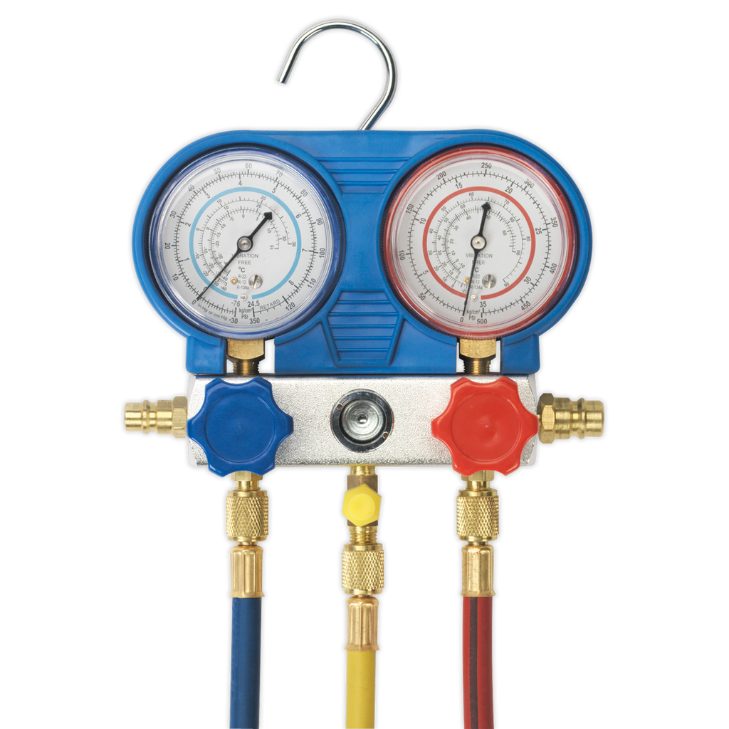 Air Conditioning System Manifold with Sight Glass VSAC002