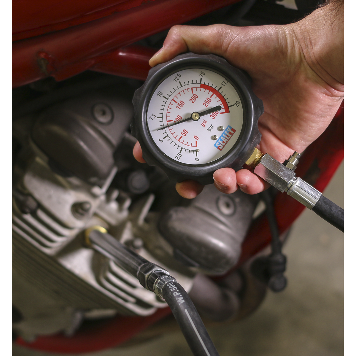Petrol Compression Tester Deluxe Kit 6pc VSE300D