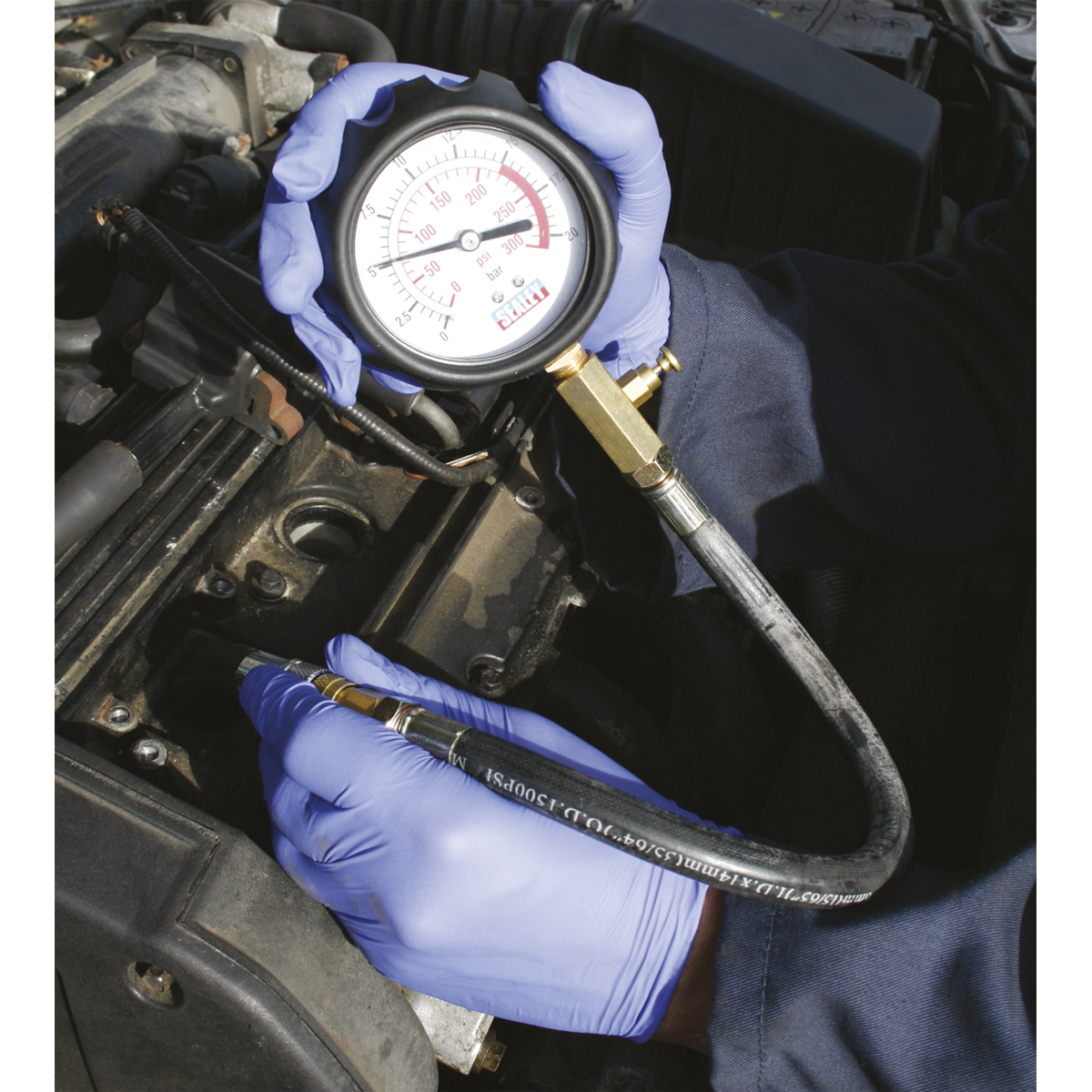 Petrol Compression Tester Deluxe Kit 6pc VSE300D
