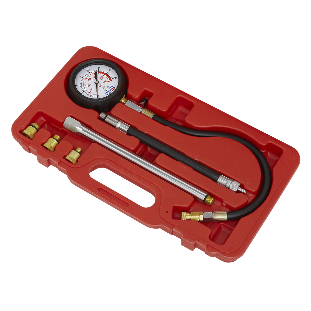 Petrol Compression Tester Deluxe Kit 6pc VSE300D
