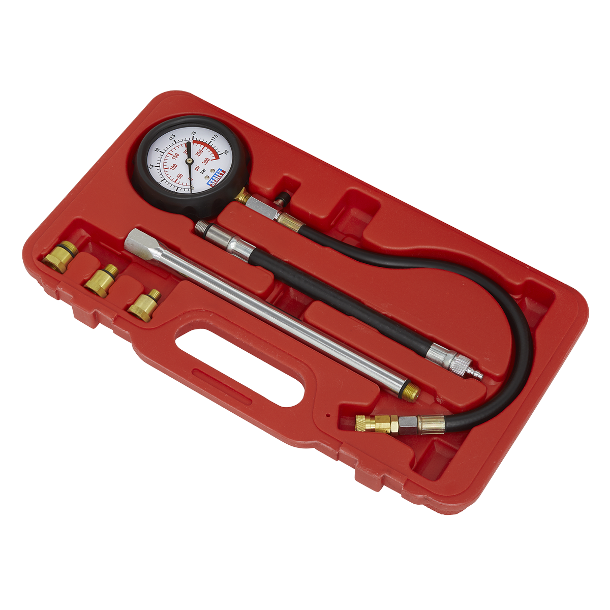 Petrol Compression Tester Deluxe Kit 6pc VSE300D