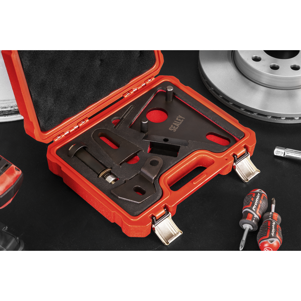 Front Pulley & Flywheel Locking Tool Set - Chain Drive VSE5032