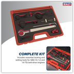 Petrol Engine Timing Tool Kit for VAG 1.0/1.2/1.4 TSi - Belt Drive VSE5760
