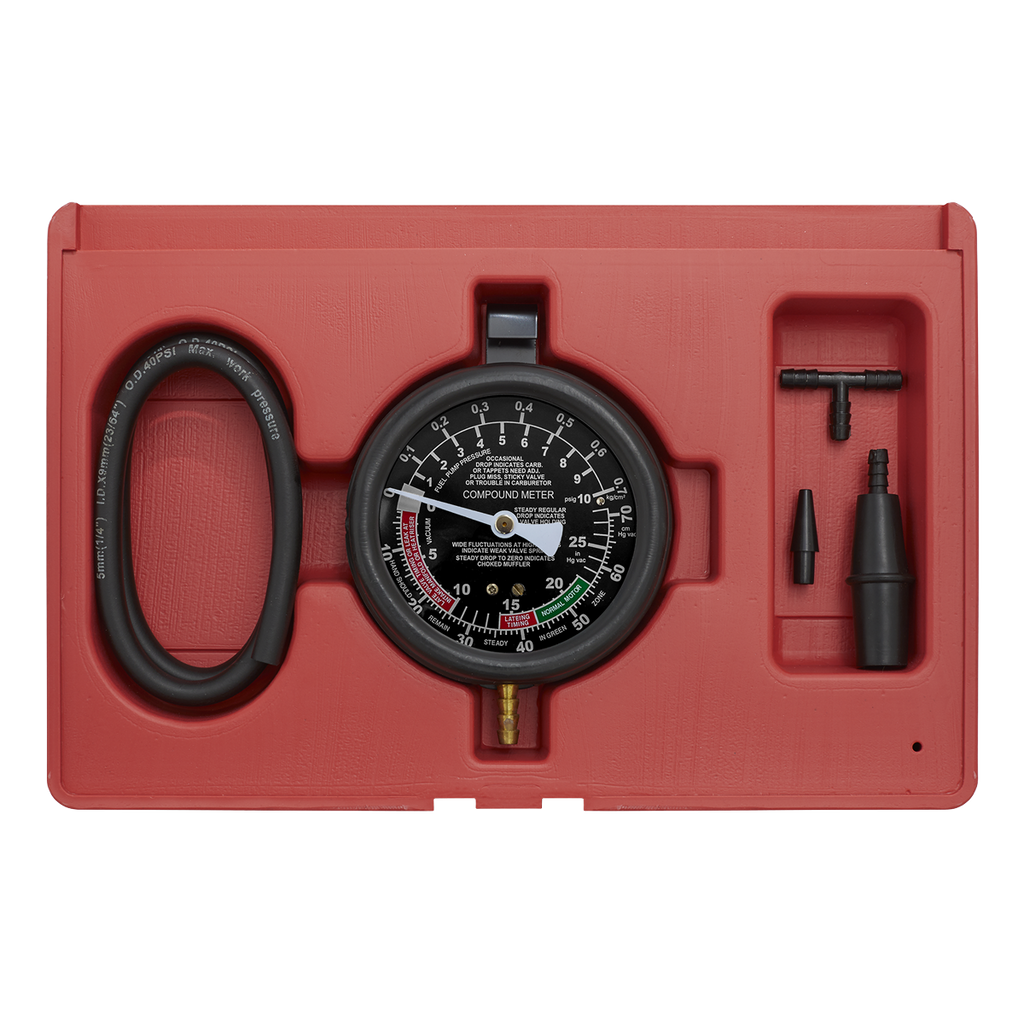 Vacuum & Fuel Pump Pressure Test Gauge Set VSE952