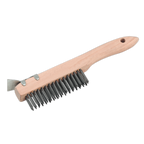 Wire Brush with Steel Fill & Scraper 260mm WB03