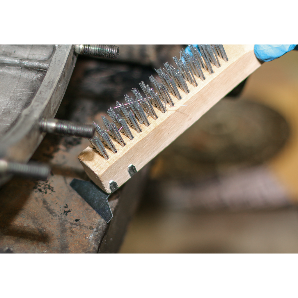 Wire Brush with Steel Fill & Scraper 260mm WB03