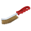 Wire Brush Brassed Steel with Plastic Handle WB05/R