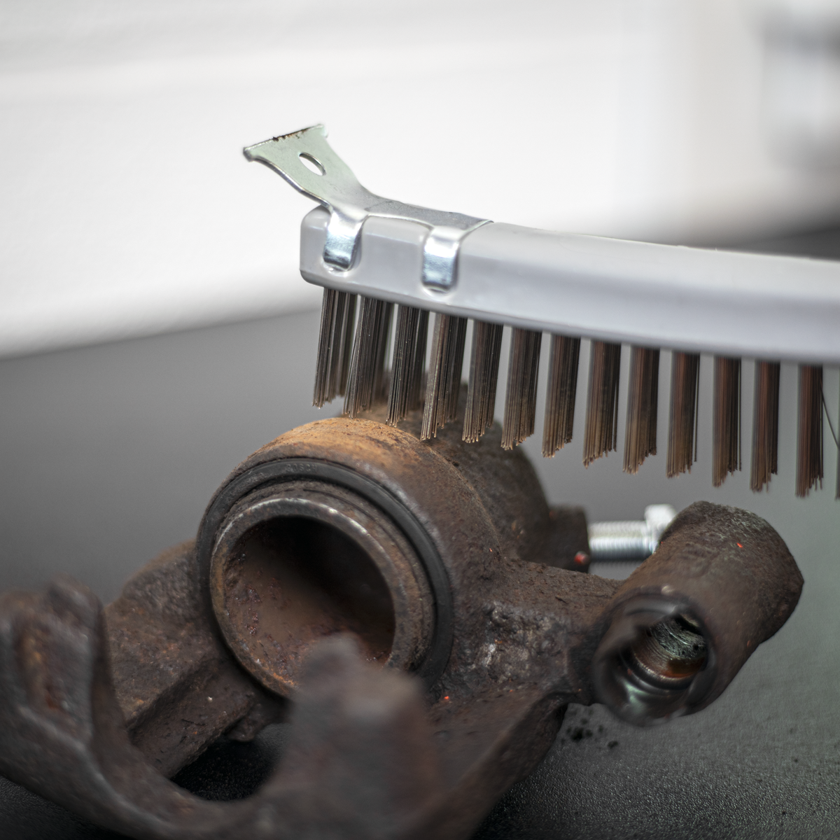 Wire Brush with Stainless Steel Fill & Scraper WB105