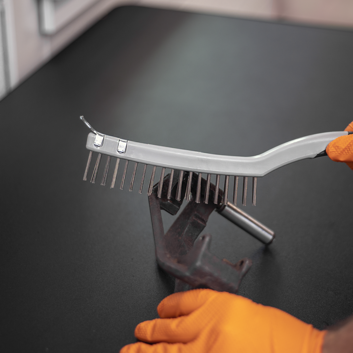 Wire Brush with Stainless Steel Fill & Scraper WB105