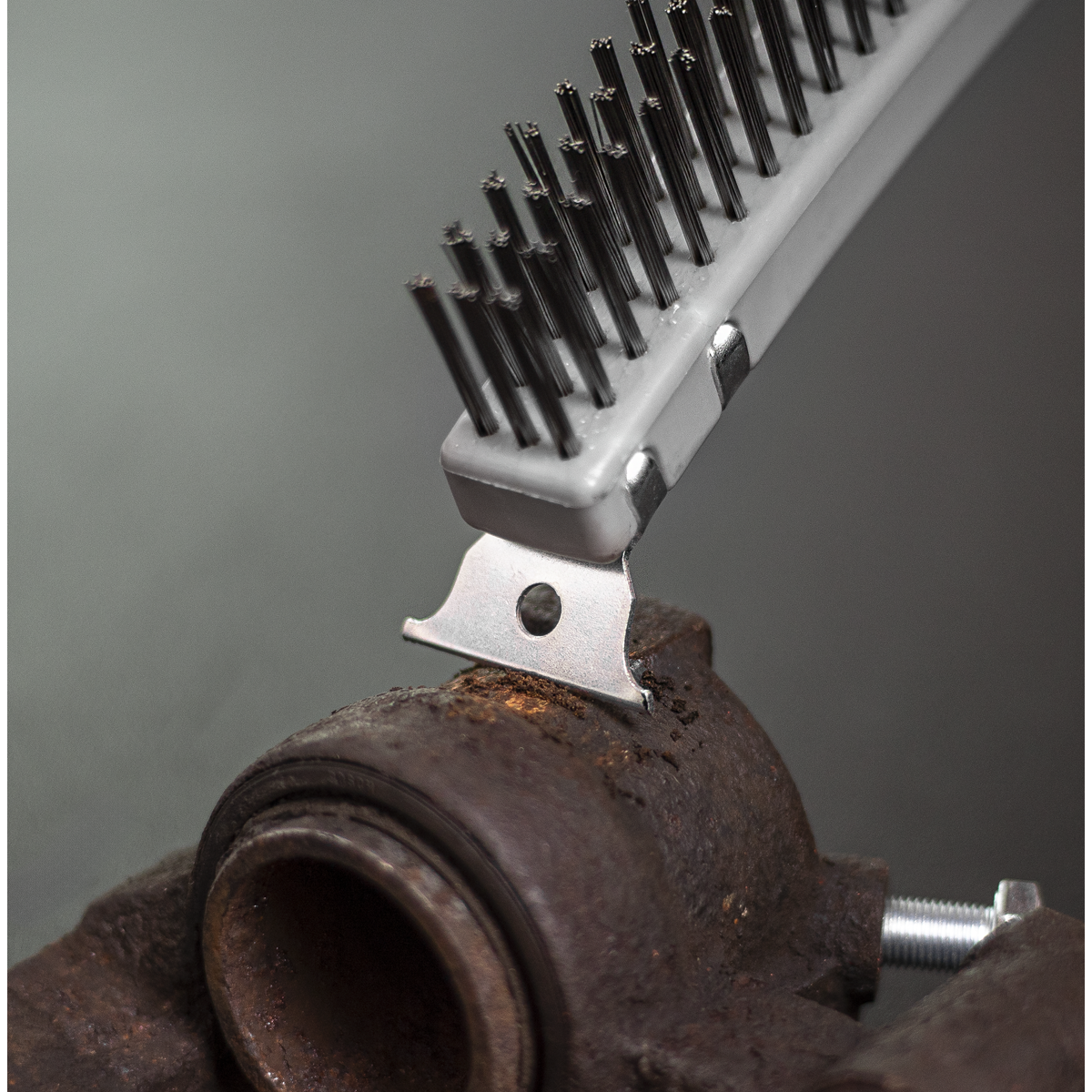 Wire Brush with Stainless Steel Fill & Scraper WB105