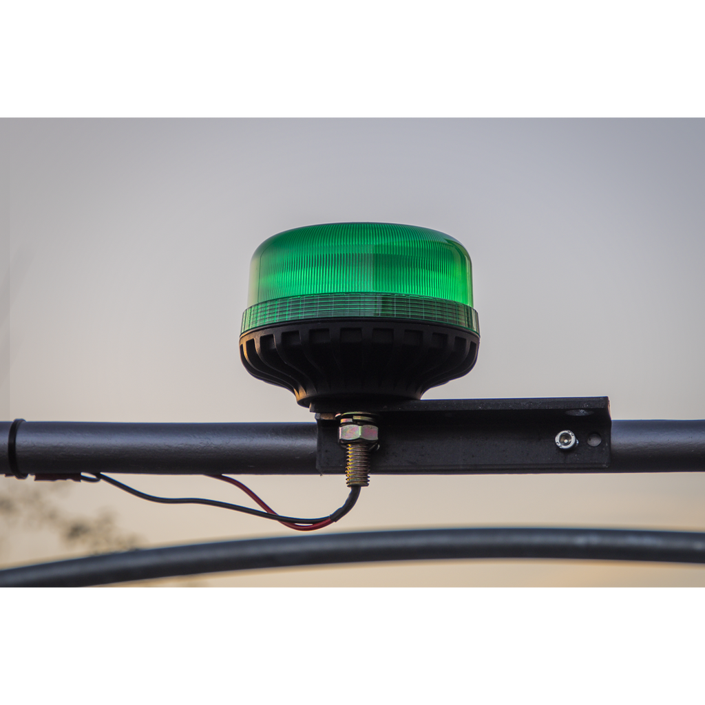 Warning Beacon with 12mm Bolt Fixing 36W SMD LED 12/24V - Green WB951LEDG
