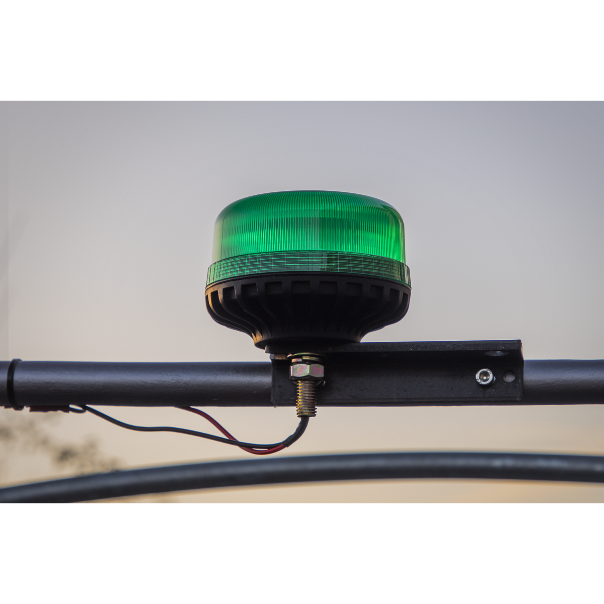 Warning Beacon with 12mm Bolt Fixing 36W SMD LED 12/24V - Green WB951LEDG