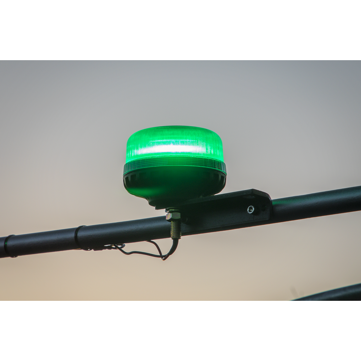 Warning Beacon with 12mm Bolt Fixing 36W SMD LED 12/24V - Green WB951LEDG