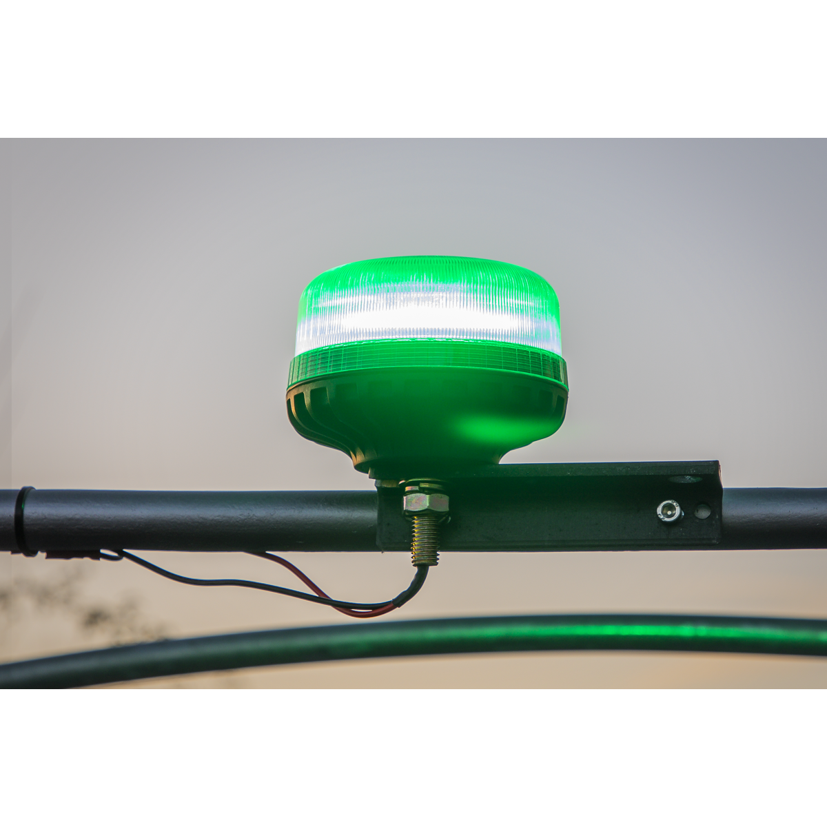 Warning Beacon with 12mm Bolt Fixing 36W SMD LED 12/24V - Green WB951LEDG