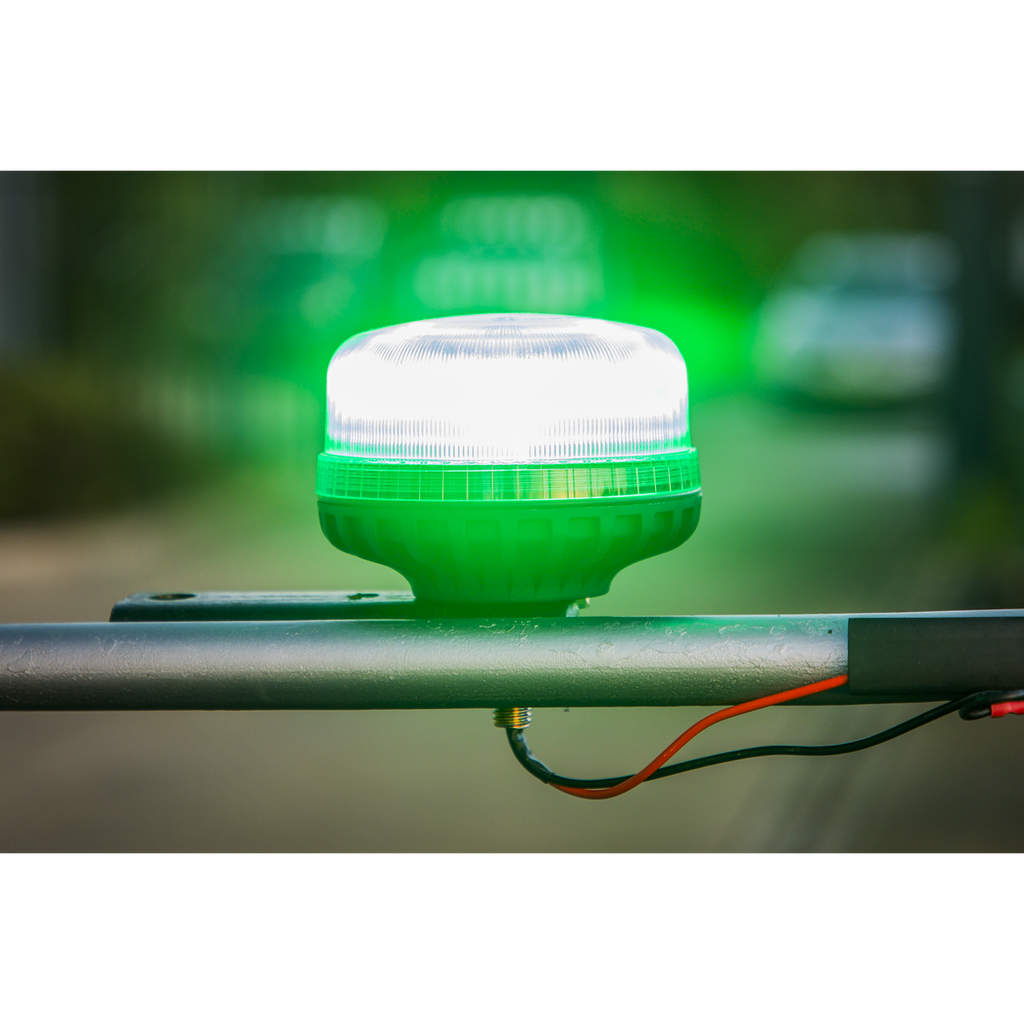 Warning Beacon with 12mm Bolt Fixing 36W SMD LED 12/24V - Green WB951LEDG