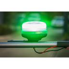 Warning Beacon with 12mm Bolt Fixing 36W SMD LED 12/24V - Green WB951LEDG