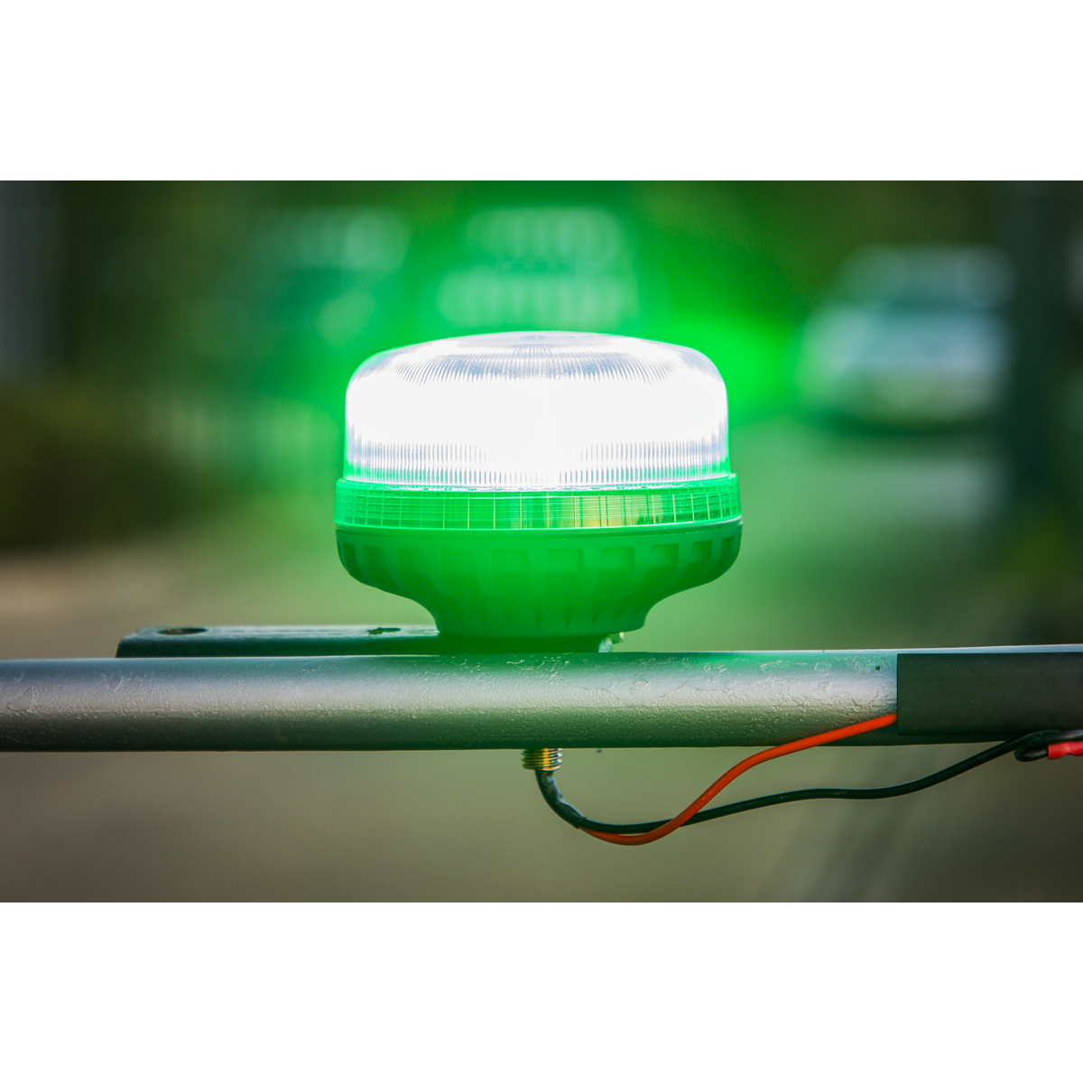 Warning Beacon with 12mm Bolt Fixing 36W SMD LED 12/24V - Green WB951LEDG