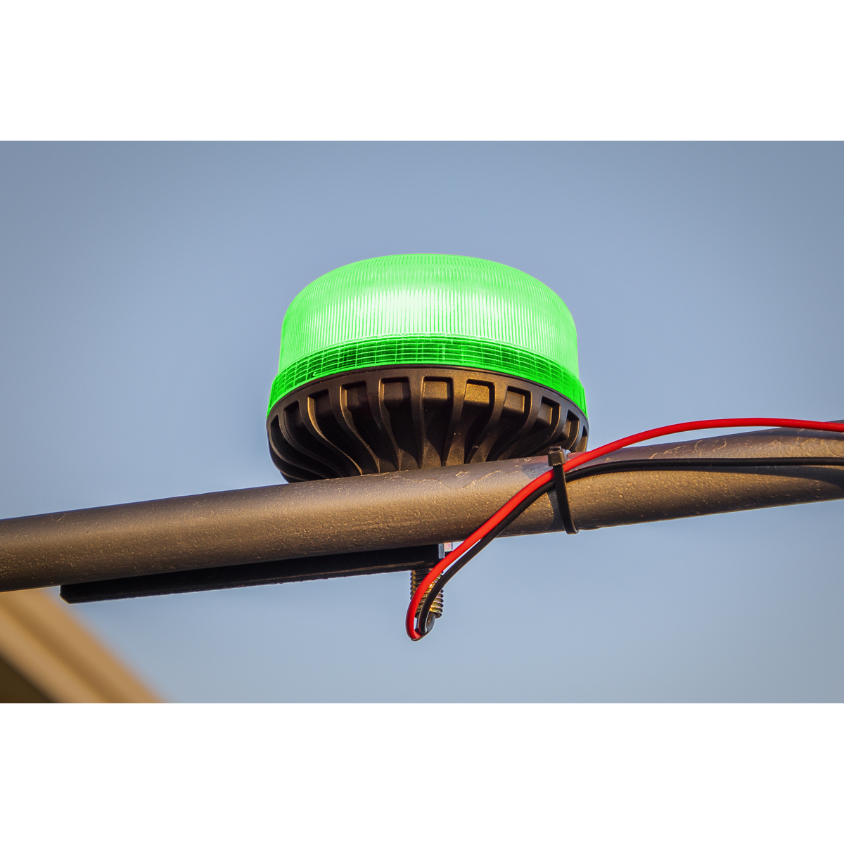 Warning Beacon with 12mm Bolt Fixing 36W SMD LED 12/24V - Green WB951LEDG
