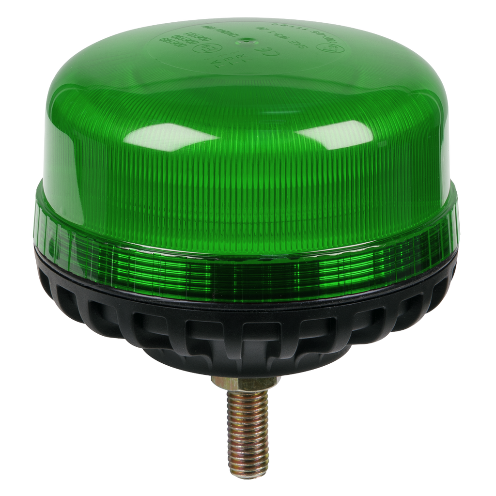 Warning Beacon with 12mm Bolt Fixing 36W SMD LED 12/24V - Green WB951LEDG