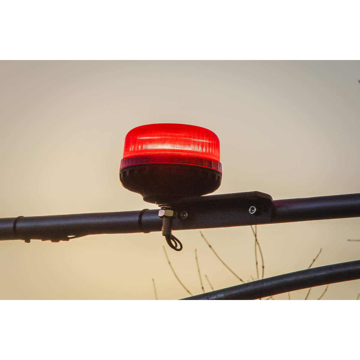 Warning Beacon with 12mm Bolt Fixing 36W SMD LED 12/24V - Red WB951LEDR