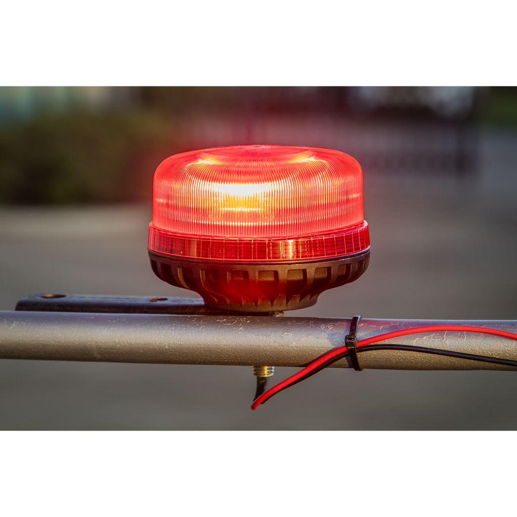 Warning Beacon with 12mm Bolt Fixing 36W SMD LED 12/24V - Red WB951LEDR