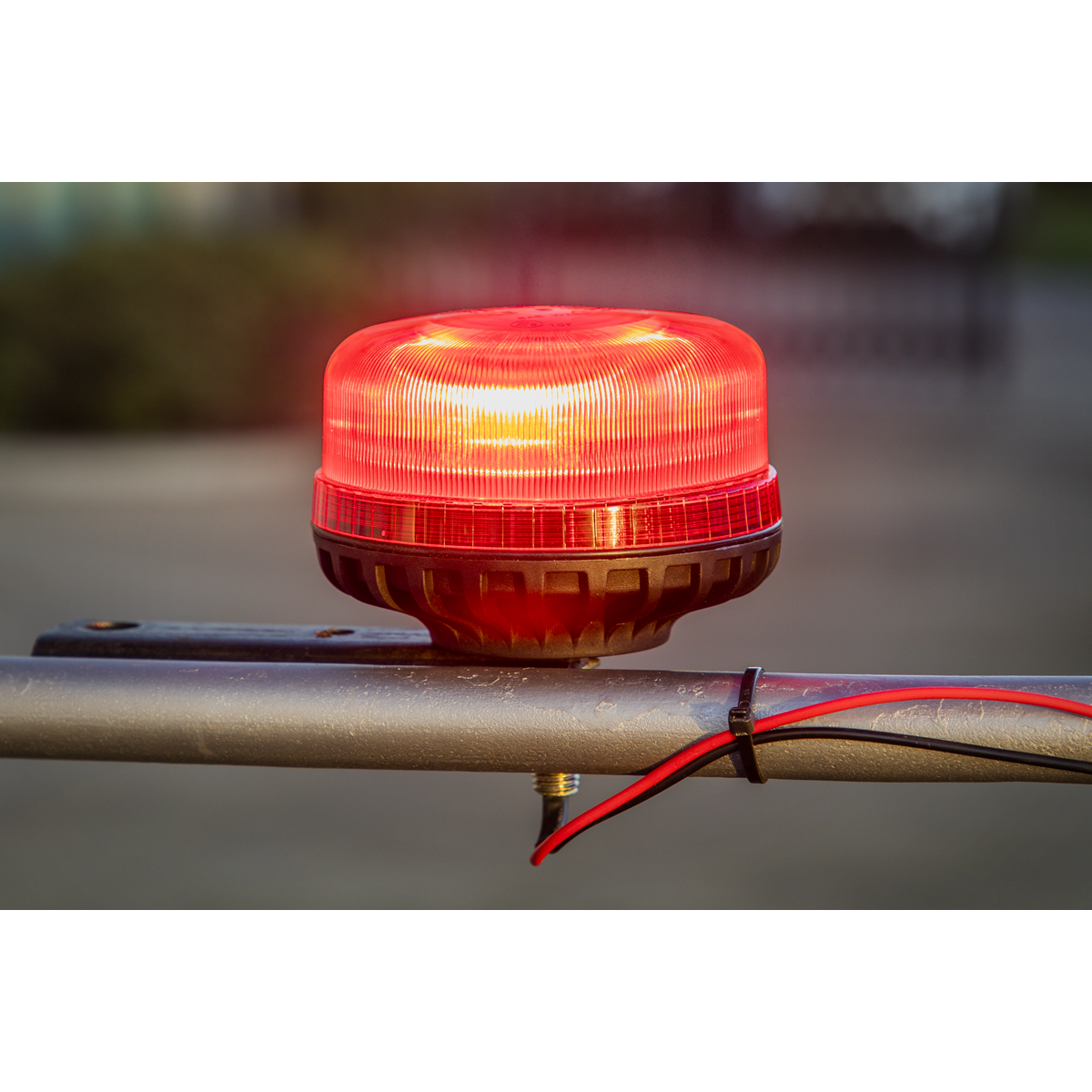 Warning Beacon with 12mm Bolt Fixing 36W SMD LED 12/24V - Red WB951LEDR