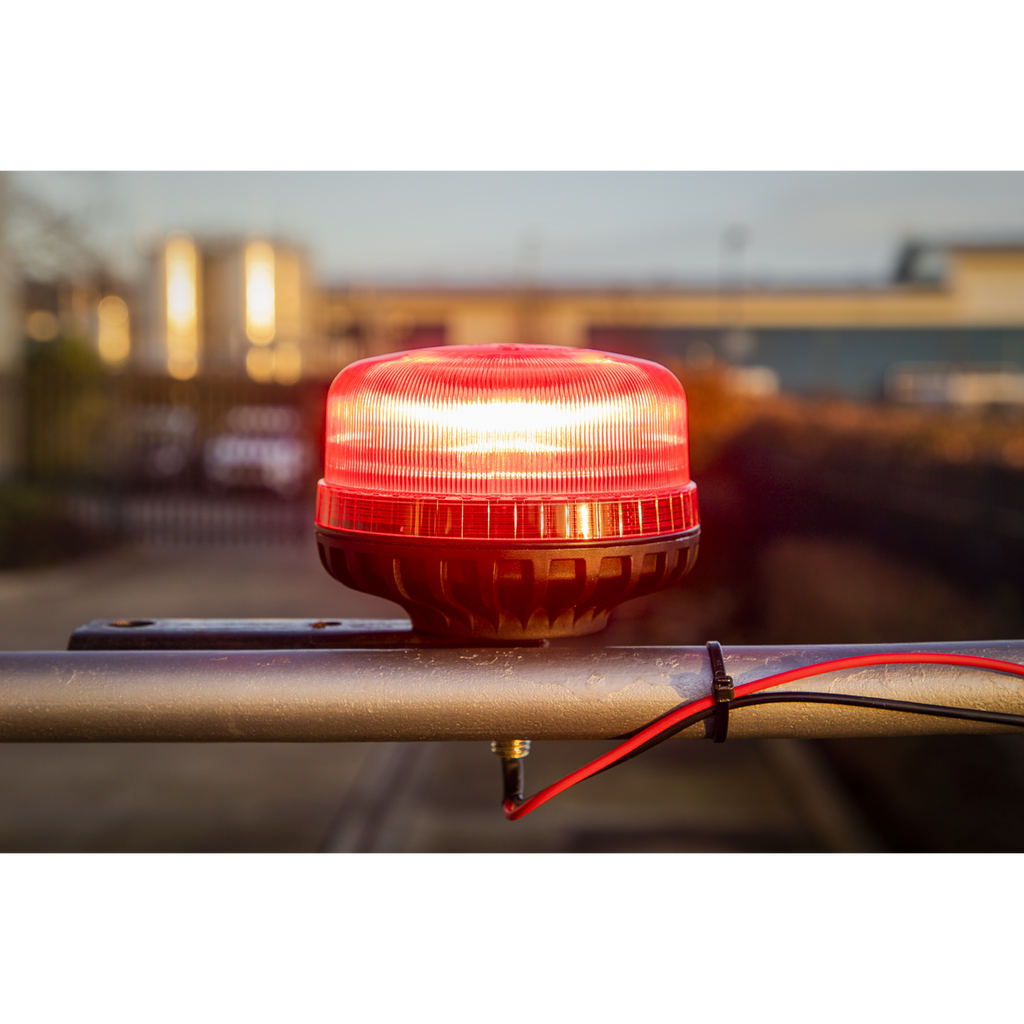 Warning Beacon with 12mm Bolt Fixing 36W SMD LED 12/24V - Red WB951LEDR