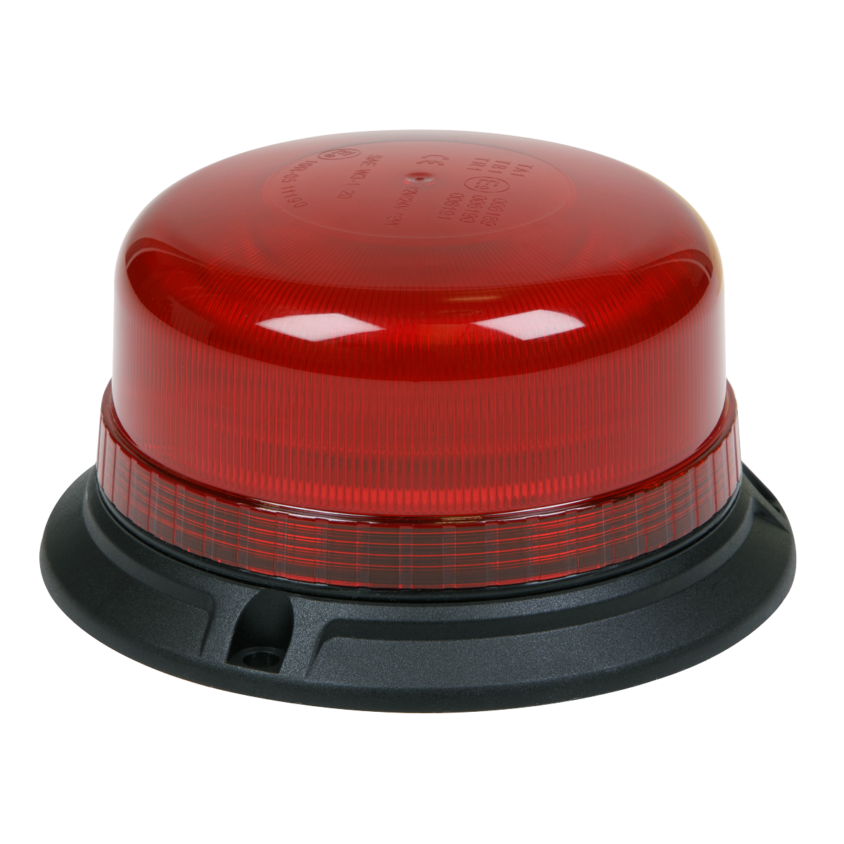 Warning Beacon with Bolt Fixing 3 x 6.5mm 36W SMD LED 12/24V - Red WB952LEDR