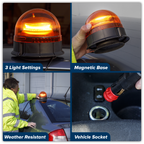 Warning Beacon with Magnetic Base 20W SMD LED 12/24V WB954LED