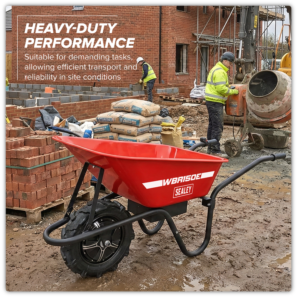 Electric Wheelbarrow 150kg Capacity WBR150E