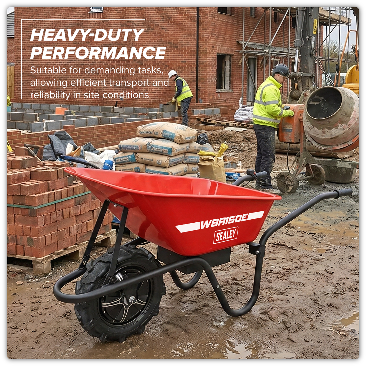Electric Wheelbarrow 150kg Capacity WBR150E