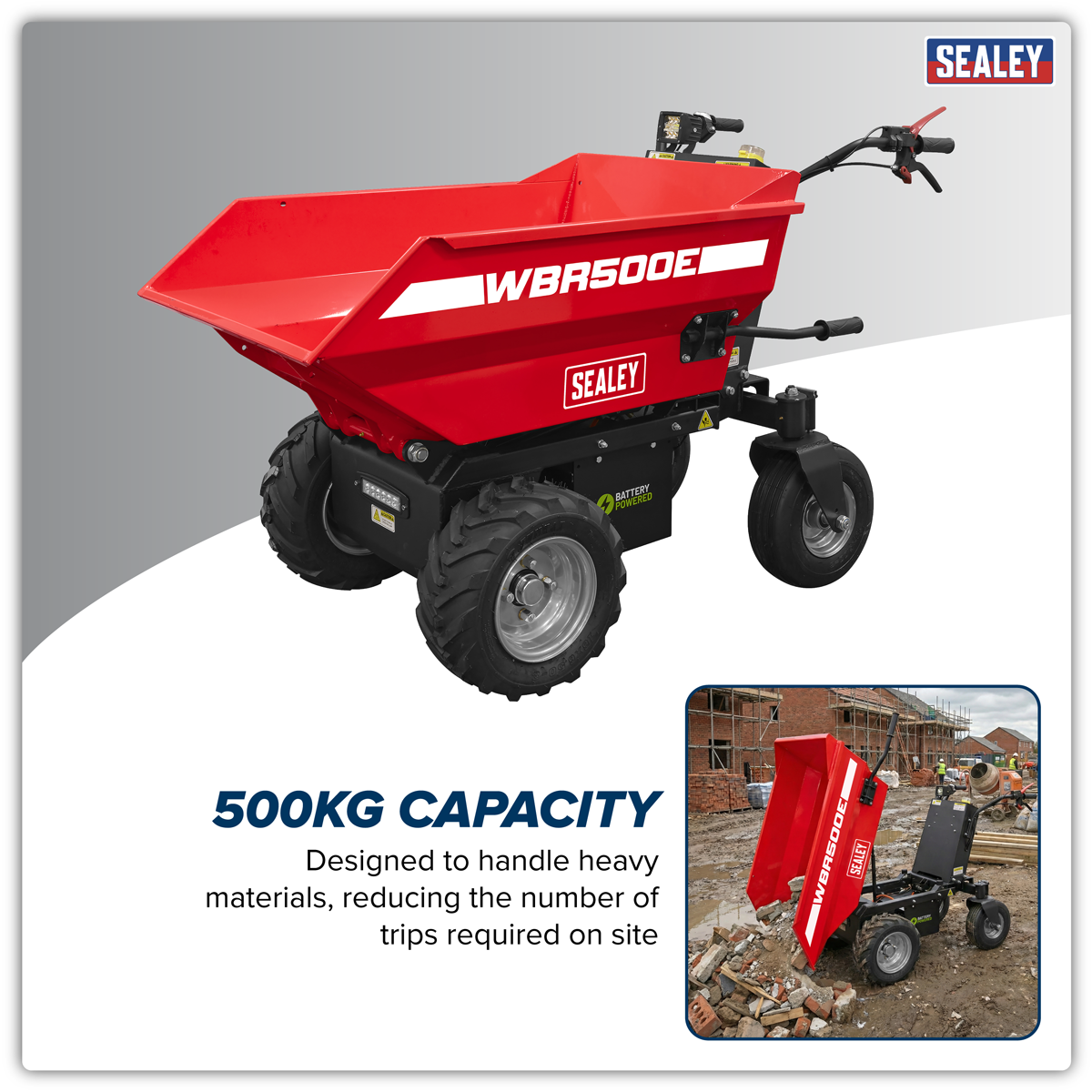 Electric Mini Dumper 500kg Capacity WBR500E