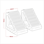 Rubber Wheel Chocks - Pair WC01
