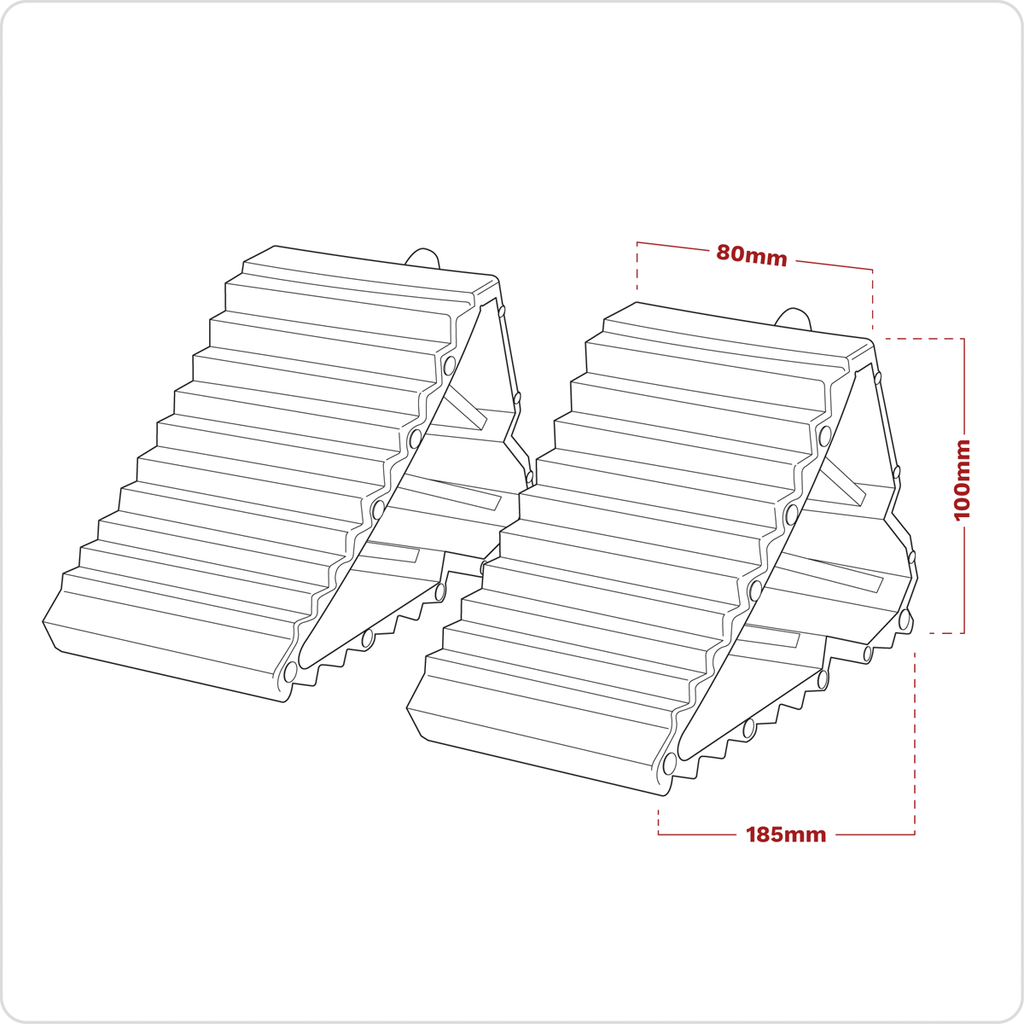 Composite Wheel Chocks - Pair WC09
